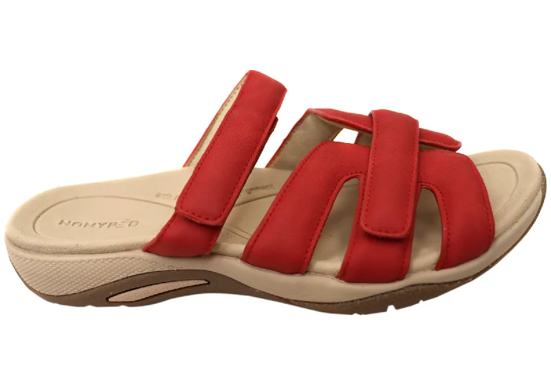 Women’s sandals luxury label -Homyped Inlet Slide Womens Comfortable Supportive Thongs Sandals