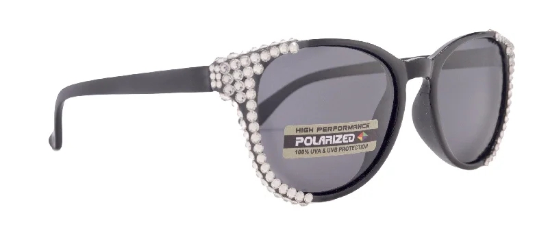 ladies sunglasses bead detail -Polarized Premium Fashion  sunglasses with Genuine European Crystals