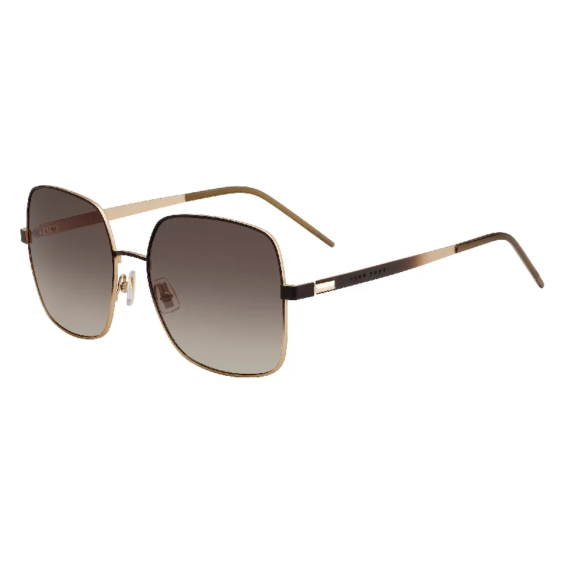 ladies sunglasses crisp edges -Hugo Boss 1160/S UFM 57HA(HB8) Women's Bwgd Grid Sunglasses