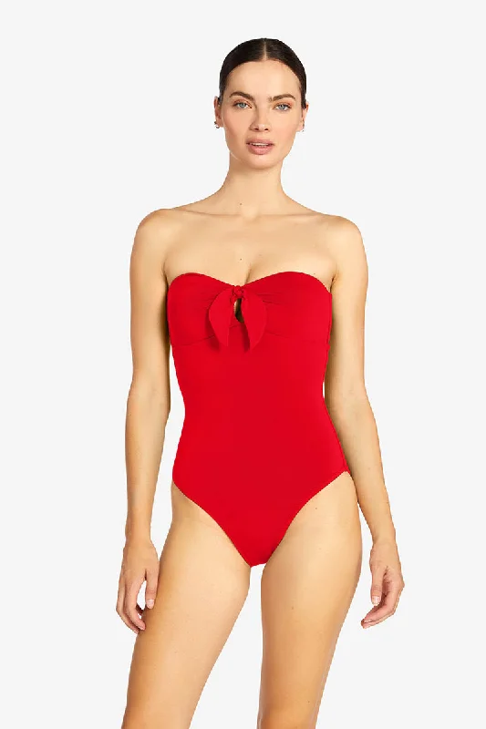 ladies one-piece swimsuit low price -AVA BANDEAU ONE PIECE