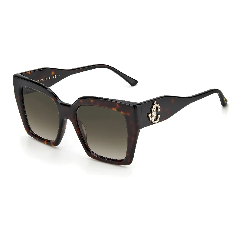 ladies sunglasses mini size -Jimmy Choo ELENI/G/S 086 53HA (JC30) Ladies Havana Sunglasses.