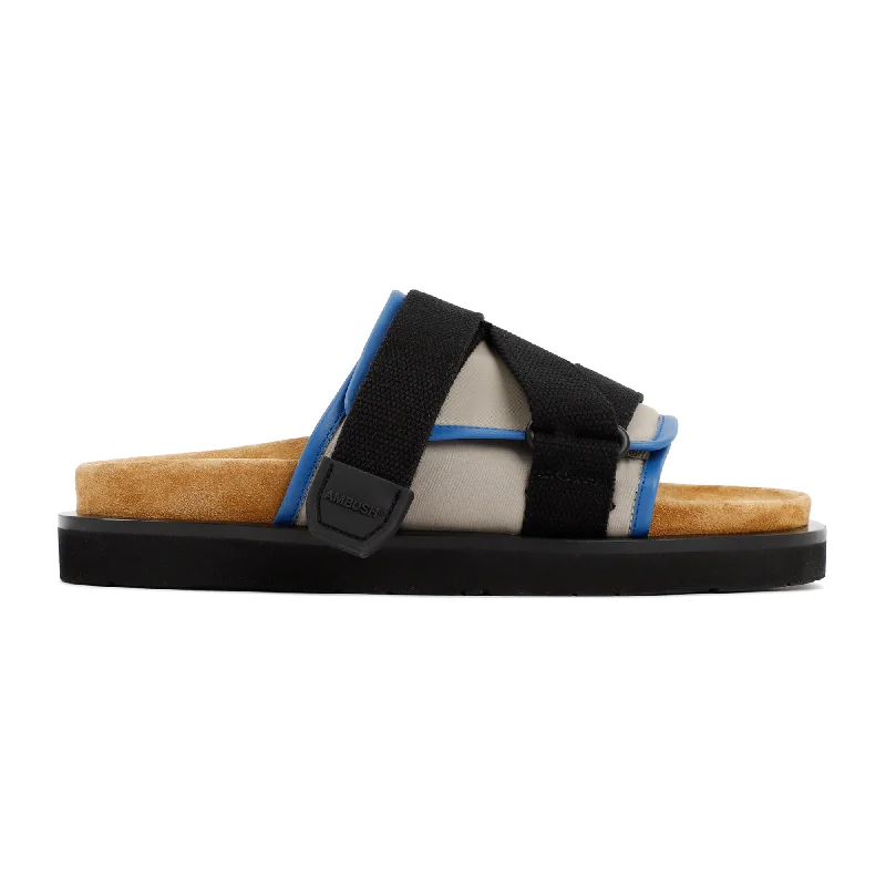 Women’s sandals slip-on sleek -AMBUSH Quilted Flip Flops for Men