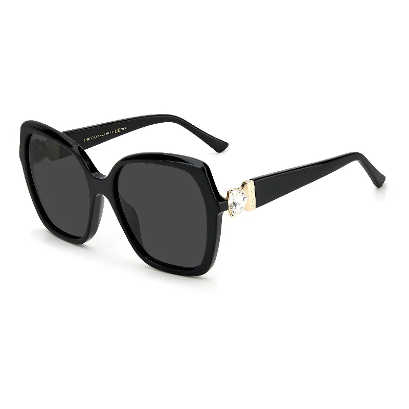 ladies sunglasses close fit -Jimmy Choo MANON/G/S 807 57IR(JC29) Unisex Black