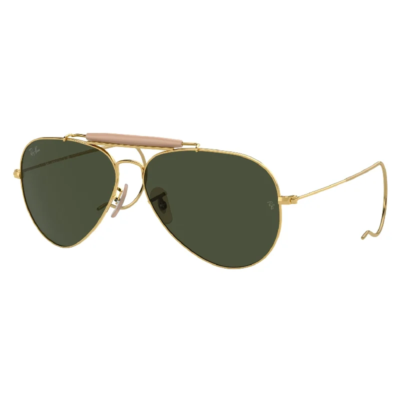 ladies sunglasses zen sun -Ray-Ban 0RB3030 W3402 58 (RB49) Unisex Outdoorsman Arista Sunglasses