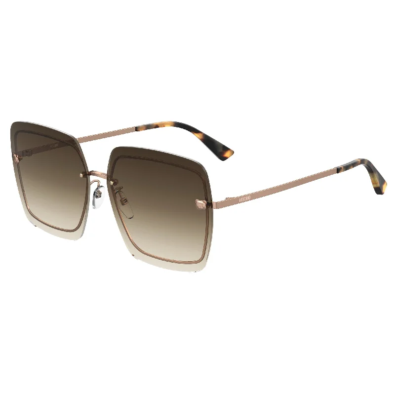 ladies sunglasses rich tones -Moschino MOS085/G/S 09Q 64H(MOS11) Women's Brown Sunglasses