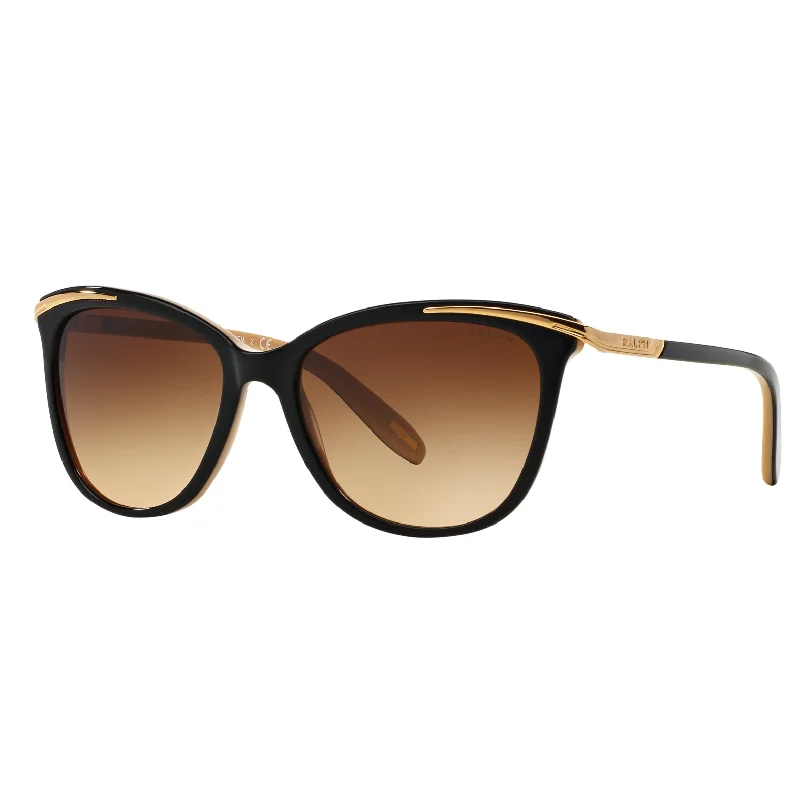 ladies sunglasses studded sides -Ralph 0RA5203 109013 54 (RL8) Women's Black Nude Sunglasses