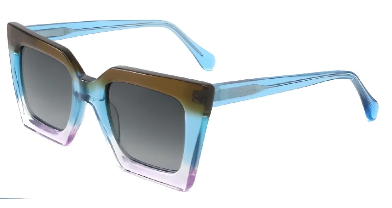 S49 Blue/Brown/Purple - Black lens