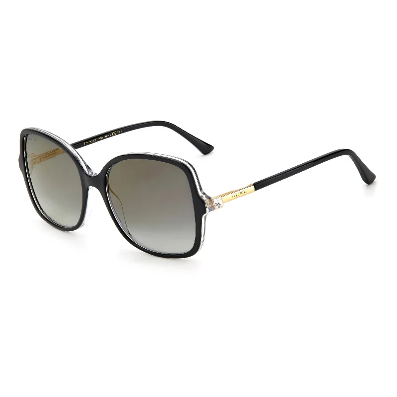 ladies sunglasses wing shields -Jimmy Choo JUDY/S 807 57FQ (JC9) Women's Black