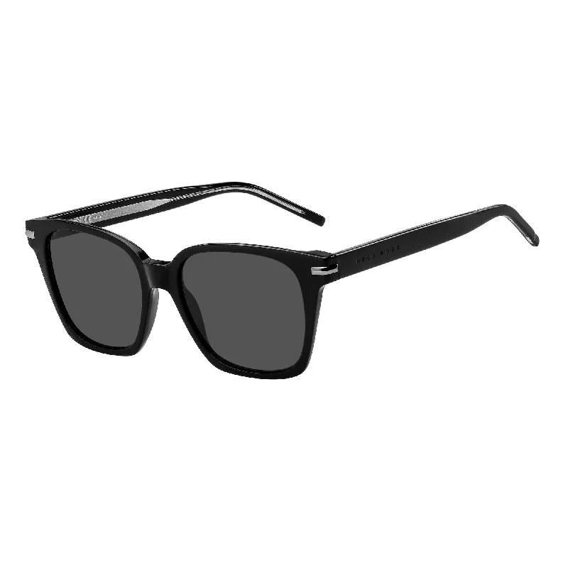 ladies sunglasses sleek profile -Hugo Boss 1268/S 807 53IR(HB48) Unisex Black Sunglasses