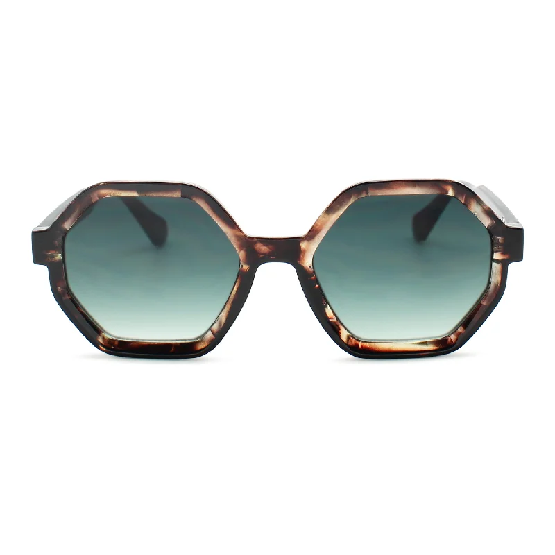 ladies sunglasses bespoke shade -Oversized Hexagon Womens Sunglasses | C-5606