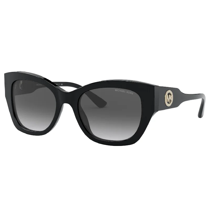 ladies sunglasses curved top -Michael Kors 0MK2119 30058G 53 (MK20) Women's Black Palermo Sunglasses