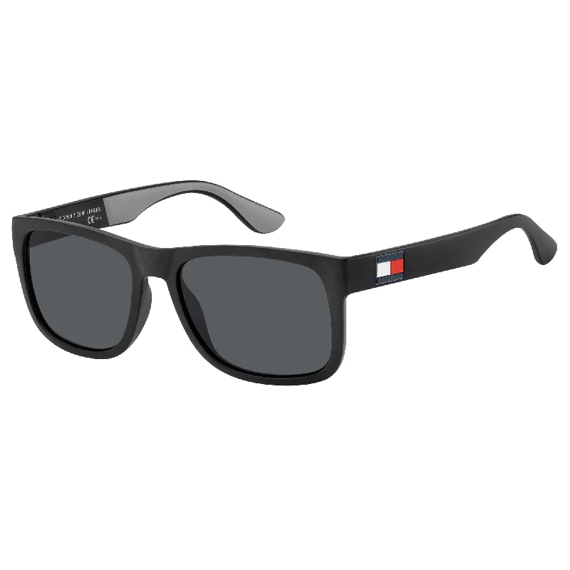 ladies sunglasses tide style -Tommy Hilfiger TH 1556/S 08A 56IR(TH20) Unisex Black Grey Sunglasses