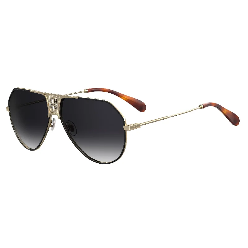 ladies sunglasses sheer frame -Givenchy GV 7137/S 2M2 619O(GV7) Women's Black Gold Sunglasses