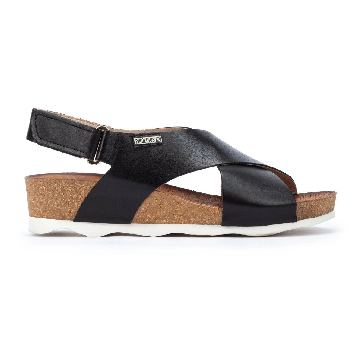 Women’s sandals forest shade -Pikolinos Mahon W9e-0912 Women's Wedge Sandal In Black