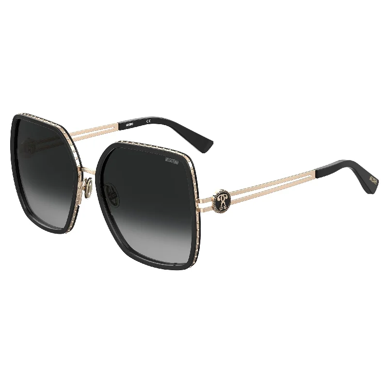 ladies sunglasses cloud pattern -Moschino M0S096/S 807 589O (MOS14) Ladies Black Sunglasses