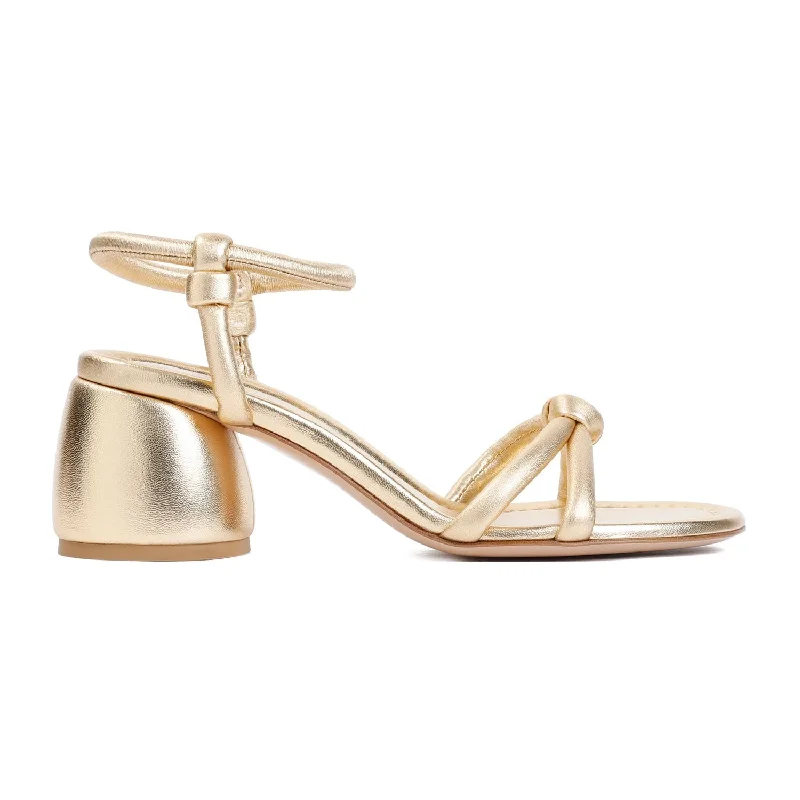 Women’s sandals sporty stride -GIANVITO ROSSI Metallic Nappa Leather Sandals for Women with 6cm Heels - SS24 Collection