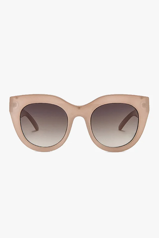 ladies sunglasses trail sun -Air Heart Oversized Cat Eye Oatmeal Sunglasses