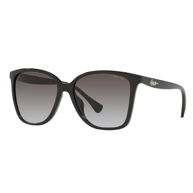 ladies sunglasses hot pick -Ralph 0RA5281U 50018G 57 (RL12) Women's Shiny Black Sunglasses