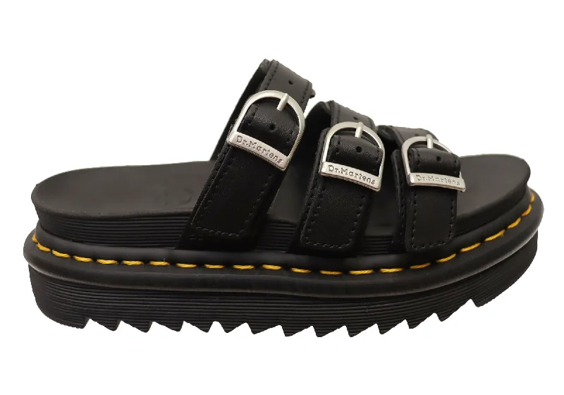 Women’s sandals beach wave -Dr Martens Womens Comfortable Platform Blaire Slide Sandals