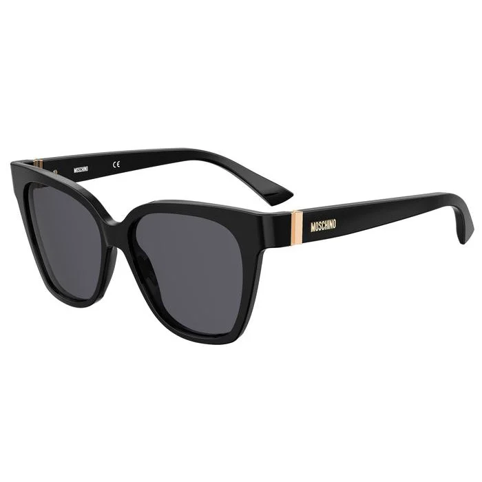 ladies sunglasses hot pick -Moschino MOS066/S 807 55IR(MOS12) Women's Black Sunglasses