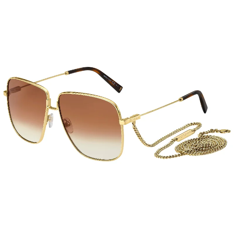 ladies sunglasses fine arms -Givenchy GV 7183/S J5G 63HA(GV17) Women's Gold Sunglasses