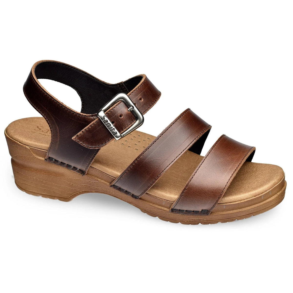 Women’s sandals sale pick -Sanita Sesso Womens Strappy Sandals In Brown