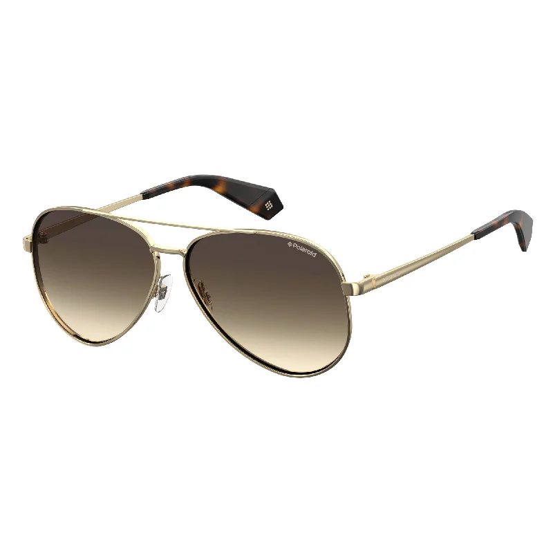 ladies sunglasses honey yellow -Polaroid PLD 6069/S/X J5G 61LA(PLD40) Unisex Gold Sunglasses