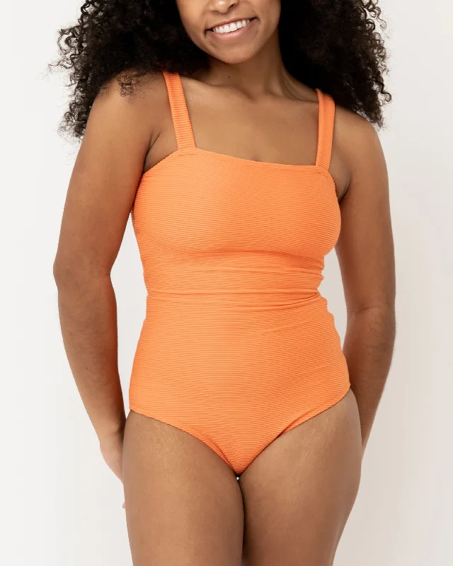 ladies one-piece swimsuit tube style -Textured Cora Sandbar One Piece