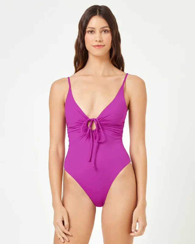 ladies one-piece swimsuit soft pastel -Piper One Piece Swimsuit - Wild Aster