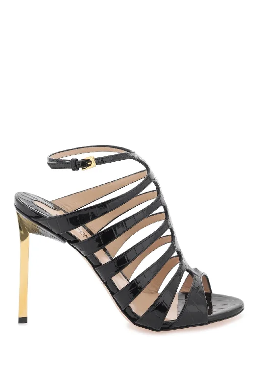 Women’s sandals rigid support -TOM FORD Chic Mini Cage Sandals