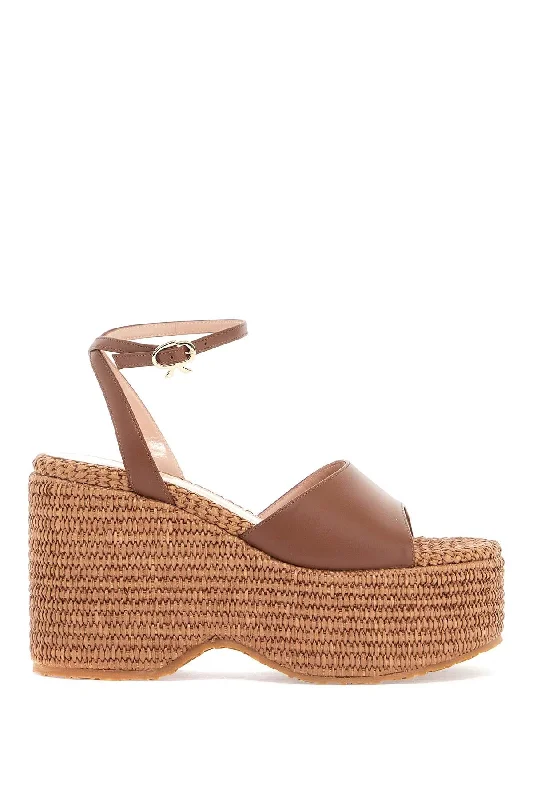 Women’s sandals slingback chic -GIANVITO ROSSI Thalia Wedge Sandals for Women