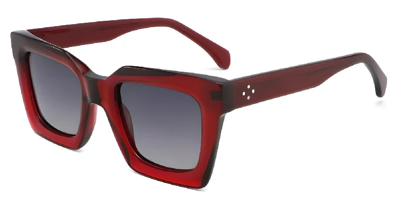 S38 Dark Red - Black lens