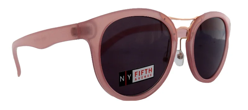 ladies sunglasses peekaboo cut -Valencia, High-End Line Bifocal (Clear On Top) Reading Sunglasses for Women OR Non-Bifocal Readers Sunglasses (Pink) NY Fifth Avenue