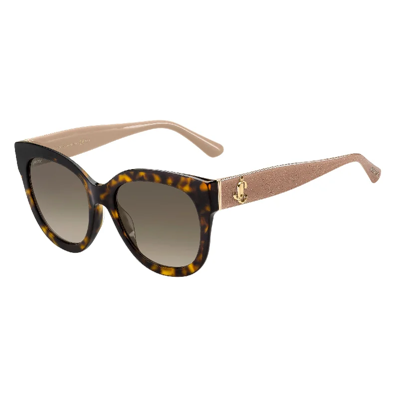 ladies sunglasses hawk feathers -Jimmy Choo JILL/G/S ONS 54HA(JC35) Women's Havana Nud