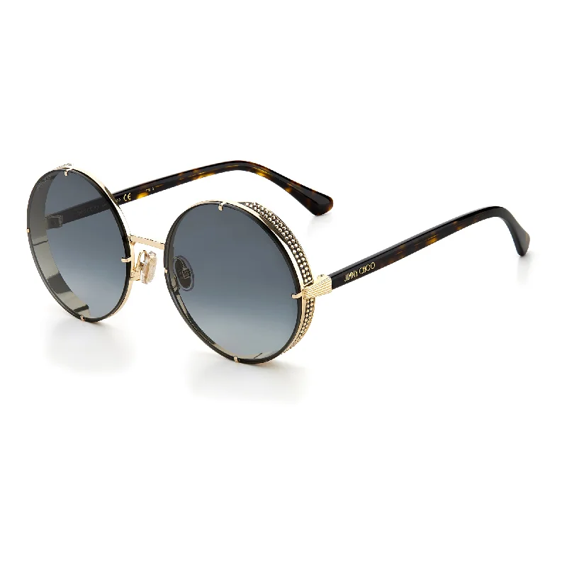 ladies sunglasses thick plastic -Jimmy Choo LILO/S 06J 589O(JC26) Women's Gold Havana