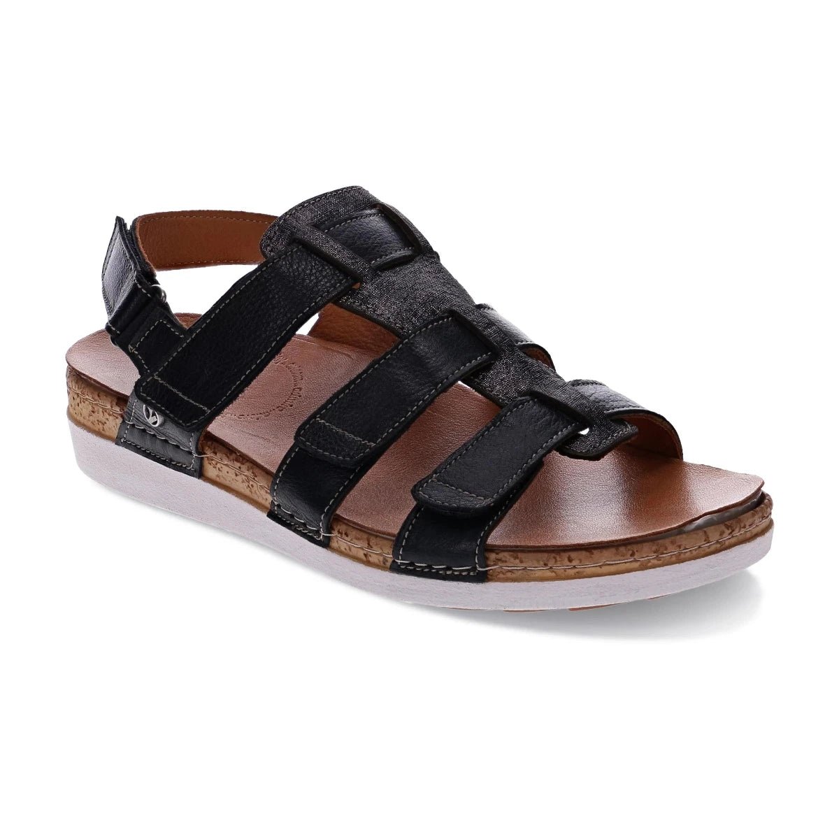 Women’s sandals geometric pop -Revere Santorini Women's 4 Strap Gladiator Sandals In Black